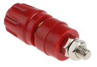 930103101 Hirschmann Test & Measurement 35A, Red Binding Post With Brass Contacts and Nickel Plated
