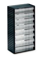 556-3 Treston 8 Drawer Storage Unit, PP, 550mm x 310mm x 180mm, Grey