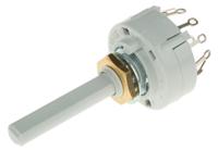 ck1035 Lorlin, 6 Position DPST Rotary Switch, 150 mA@ 250 V ac, Solder Tab