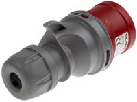 2131637-7 Scame, Optima IP44 Red Cable Mount 6P + E Industrial Power Plug, Rated At 16A, 415 V