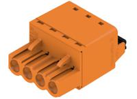 1013710000 Weidmuller, 5.08mm Pitch, BLF 5.08, 4 Way, , Pluggable Terminal Block, Plug, Cable Mount, Push In Termination,
