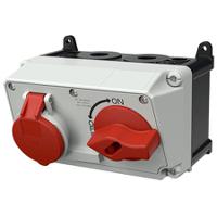 7605 MENNEKES Switchable IP44 Industrial Interlock 4P, Earthing Position 6h, 16A, 400 V