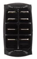 vdbbhypc-xzxxx-1xpto1 Carling Technologies Illuminated DPDT, On-(On) Rocker Switch Panel Mount