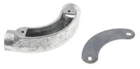 763-9188 RS PRO Inspection Bend, Conduit Fitting, 25mm Nominal Size, Steel, Silver