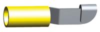 35762 TE Connectivity, PIDG Knife Disconnect Splice Connector, Yellow, Insulated, Tin 12 → 10 AWG