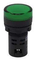 791-8582 RS PRO, Panel Mount Green LED Pilot Light, 22mm Cutout, IP65, Round, 12V ac/dc