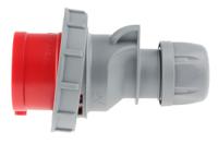 2181637-7 Scame, Optima Seven IP66, IP67 Red Cable Mount 6P + E Industrial Power Plug, Rated At 16A, 415 V