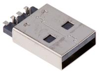629004113921 Wurth Elektronik Right Angle, SMT, Plug- Single Port Type A 2.0 USB Connector