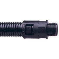 7tca296000r0797-al28m25abl Adaptaflex Straight, Conduit Fitting, 28mm Nominal Size, M25, Nylon 66, Black IP66 rating