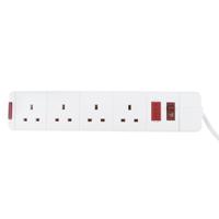 696-3641 RS PRO 5m 4 Socket Type G - British Extension Lead