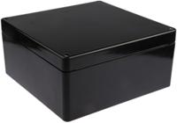 144-4458 RS PRO Black Glass Fibre Reinforced Polyester Junction Box, IP66, ATEX, IECEx, 255 x 250 x 120mm