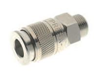 176-1935 RS PRO Nickel Plated Brass Female Quick Air Coupling, G 1/2 Male Threaded