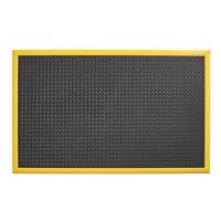 646s4064by Notrax Black/Yellow Anti-Fatigue Mat Nitrile Rubber Mat, Diamond Pattern Finish 163cm x 1.02m x 184mm