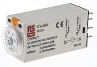 179-2947 RS PRO Plug In Timer Relay, 24V dc, 2-Contact, 0.1 → 1s, 1-Function, DPDT
