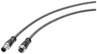 6xv1801-2ch50 Siemens Male 5 way Straight M12 to Female 5 way Straight M12 Sensor Actuator Cable, 5 m