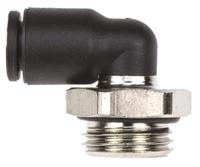 3199-06-13 Legris LF3000 Series Elbow Threaded Adaptor, G 1/4 Male to Push In 6 mm, Threaded-to-Tube Connection Style