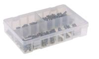 195-4065 RS PRO Grease Nipple Kit Contains H1 Straight 6x1 mm (x50); H2-45 6x1 mm (x50); H3-90 6x1 mm (x50); Box