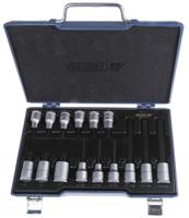 in-19-lkm Gedore Driver Bit Set 15 Pieces, Hexagon