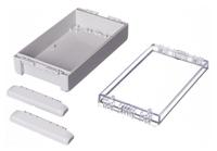 96025225-b-221306-pc-v0-g-7035 Bopla Bocube Series Light Grey Polycarbonate V0 Enclosure, IP66, IP68, IK07, Transparent Lid, 231 x 125 x 60mm
