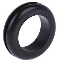 605-649 RS PRO Black PVC 20mm Cable Grommet for Maximum of 16mm Cable Dia.