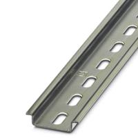 1207640 Phoenix Contact Steel Perforated DIN Rail, Top Hat Compatible, 755mm x 35mm x 7.5mm