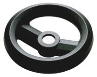 161-1981 RS PRO Black Glass-Fibre Reinforced Technopolymer Hand Wheel, 160mm diameter