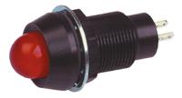 651-105-22 Marl Red Panel Mount Indicator, 24V dc, 12.7mm Mounting Hole Size, Solder Tab Termination, IP67