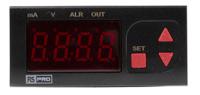 124-1073 RS PRO Panel Mount Temperature Indicator, 77 x 35mm 4 Input, 230 V ac Supply Voltage