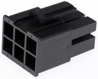 171692-0106 Molex, Mega-Fit Male Connector Housing, 5.7mm Pitch, 6 Way, 2 Row