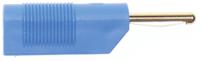 930435102 Hirschmann Test & Measurement Blue Male Banana Plug, 4 mm Connector, Screw Termination, 30A, 60V dc, Nickel Plating