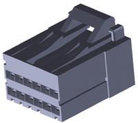 2-1318118-9 TE Connectivity, Dynamic 2000 Female Connector Housing, 2.5mm Pitch, 20 Way, 2 Row