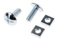 277-698 Bright Zinc Plated Steel Roofing Bolt, M8 x 20mm