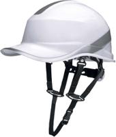 diam5upbcfl Delta Plus DIAMOND V UP White Safety Helmet with Chin Strap, Adjustable