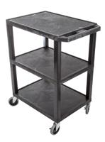 225-5971 RS PRO 3 Shelf PE Trolley, 610 x 460mm, 150kg Load