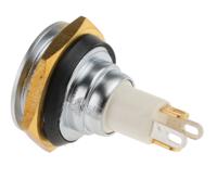 57-112r ITW Switches 57 Series Illuminated Miniature Push Button Switch, Momentary, Panel Mount, 16.1mm Cutout, SPST, Red LED,
