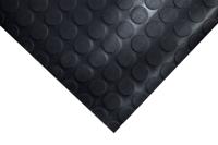 cds010001v Coba Europe Black Anti-Slip PVC Mat, Dot Pattern Finish 10m x 1.2m x 2.5mm