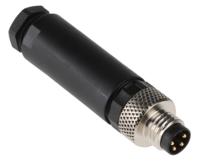 28045-rsmck-4 Lumberg Automation Circular Connector, 4 Contacts, Cable, M8 Connector, Plug, Male, IP67, RSMCK Series
