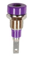 230030-26 Staubli Violet Female Banana Socket, 2mm Connector, Tab Termination, 10A, 30 V, 60V dc