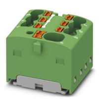 1047470 Phoenix Contact Distribution Block, 7 Way, 2.5mm², 17.5A, 450 V, Green