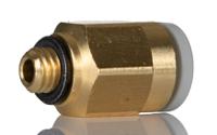 kq2h06-m6a SMC KQ2 Series Straight Threaded Adaptor, M6 Male to Push In 6 mm, Threaded-to-Tube Connection Style