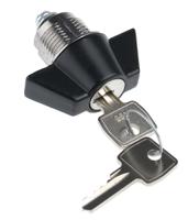 f383-01-1-455e Euro-Locks a Lowe & Fletcher group Company Camlock, 16mm Panel-to-Tongue, 23 x 20.2mm Cutout, Key Unlock