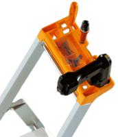 02370004 TUBESCA Anodized Aluminium 4 steps Step Ladder, 0.88m platform height, 1.54m open length
