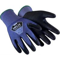 6066007 Hexarmor Black, Blue High Performance Polyethylene Cut Resistant Gloves, Size 7, Polyurethane Coating