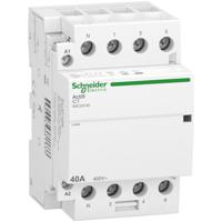 a9c24740 Schneider Electric Acti9 iDT40 Contactor, 240 V ac Coil, 4-Pole, 40 A, 4NO
