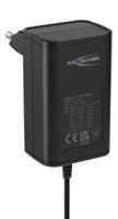 5111233 Ansmann 3.6W Plug-In AC/DC Adapter 3V dc Output, 300 → 600mA Output