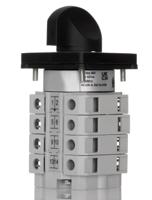 265-7681 RS PRO, 4P 3 Position 60° Changeover Cam Switch, 500V ac, 25A, Knob Actuator