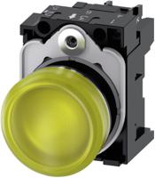 3su1152-6aa30-1aa0 Siemens, SIRIUS ACT 3SU11, Panel Mount Yellow LED Indicator, 22mm Cutout, Round, 24V ac/dc