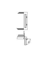 10501-018 nVent SCHROFF Guide Rail Front Handle for Use with Subracks, 4U