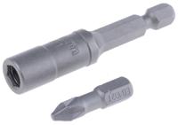 e111pb Facom Driver Bit Set 10 Pieces, Hexagon, Pozidriv, Slotted