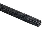 170-41000-hegpa6610-pa66-bk HellermannTyton Expandable Braided Nylon 66 Black Cable Sleeve, 10mm Diameter, 100m Length, Helagaine HEGP Series